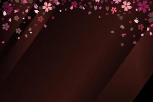 fond de fleurs de sakura. illustration vectorielle. vecteur