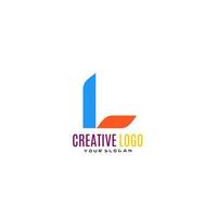 Créatif lettre l logo conception. vecteur