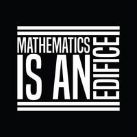 math T-shirt conception vecteur