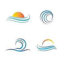 images de logo coucher de soleil vecteur