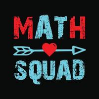 math T-shirt conception vecteur