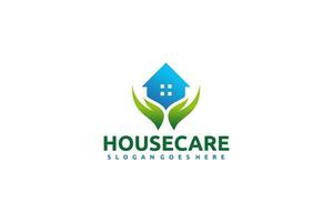 Logo de soins de maison vecteur