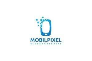 Logo Pixels mobiles vecteur