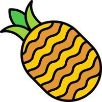 icône de vecteur d'ananas