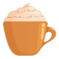 crème pimenter café icône dessin animé vecteur. boisson tasse vecteur