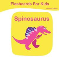 dinosaure carte flash collectes. dinosaure éducatif imprimable flashcards. vecteur affiche pour préscolaire éducation.