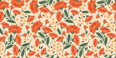 motif floral sans soudure. conception de vecteur pour le papier, la couverture, le tissu, la décoration intérieure et toute autre utilisation