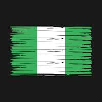 vecteur de brosse drapeau nigeria