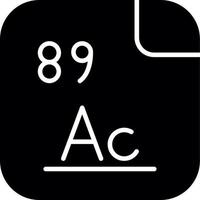 actinium vecteur icône