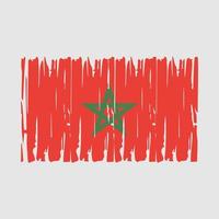 vecteur de drapeau maroc