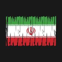 vecteur de drapeau iranien