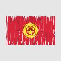 vecteur de drapeau kirghizistan