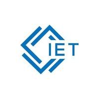 iet lettre logo conception sur blanc Contexte. iet Créatif cercle lettre logo concept. iet lettre conception. vecteur