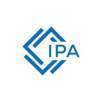 ipa lettre logo conception sur blanc Contexte. ipa Créatif cercle lettre logo concept. ipa lettre conception. vecteur
