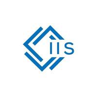 iis lettre logo conception sur blanc Contexte. iis Créatif cercle lettre logo concept. iis lettre conception. vecteur