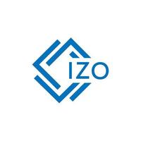 izo lettre logo conception sur blanc Contexte. izo Créatif cercle lettre logo concept. izo lettre conception. vecteur