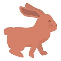 rouge lapin icône dessin animé vecteur. lièvre mammifère vecteur