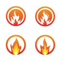 images de logo de feu vecteur