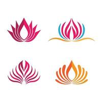 images de logo de lotus de beauté vecteur