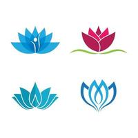 images de logo de lotus de beauté vecteur