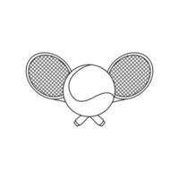 tennis icône vecteur. tennis raquette illustration signe. sport symbole ou logo. vecteur