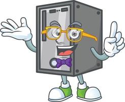 CPU mascotte icône conception vecteur