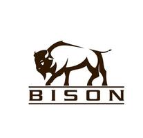 bison buffle icône, entreprise mascotte ou symbole vecteur