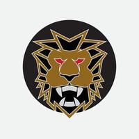 icône de vecteur de modèle de logo de lion