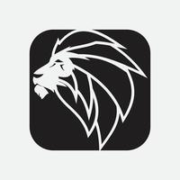 icône de vecteur de modèle de logo de lion