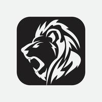 icône de vecteur de modèle de logo de lion