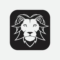 icône de vecteur de modèle de logo de lion