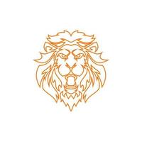 icône de vecteur de modèle de logo de lion