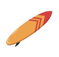 planche de surf dessin animé vecteur illustration