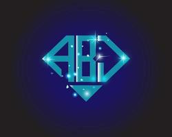 conception créative du logo de la lettre abj. conception unique abj. vecteur