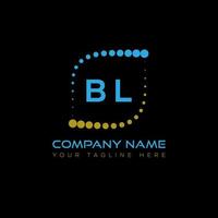 bl lettre logo Créatif conception. bl unique conception. vecteur