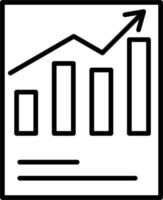 icône de vecteur de rapport de vente