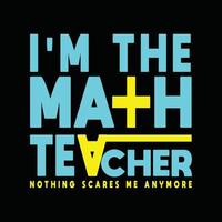 math T-shirt conception vecteur