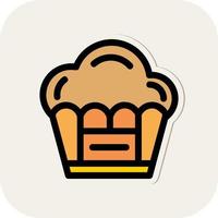 conception d'icône de vecteur de muffin