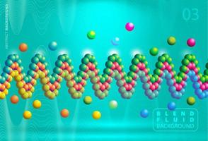 3d pente branché fond d'écran conception, coloré mélange fluide formes isolé sur pente Contexte vecteur