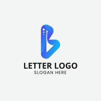 lettre b logo icône conception. b logo forme. utilisable pour affaires et gens logos. b lettre logo conception modèle vecteur