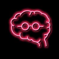 cerveau geek couleur icône illustration vectorielle signe vecteur