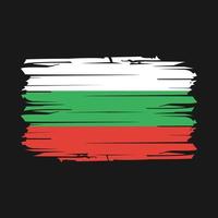 vecteur de brosse drapeau bulgarie