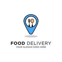 moderne nourriture livraison logo conceptions, en ligne nourriture achats vecteur illustration