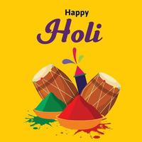 content Holi Festival de couleurs Indien Festival fête vecteur des illustrations