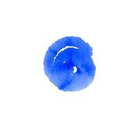 marine bleu Contexte cercle ou spirale, fabriqué avec aquarelle sur granuleux torchon papier. abstrait souligner, brosse tester griffonnage. Facile branché arrière-plan, artistique forme isolé sur blanche. agrafe art vecteur