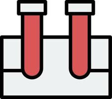 icône de vecteur de tubes à essai