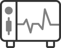 ecg moniteur vecteur icône