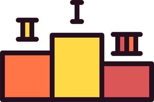 icône de vecteur de podium