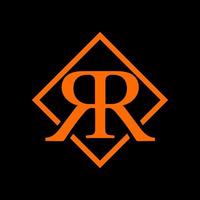 rr, r des lettres abstrait logo monogramme vecteur