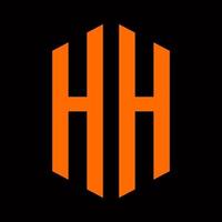 hh, h des lettres abstrait logo monogramme vecteur